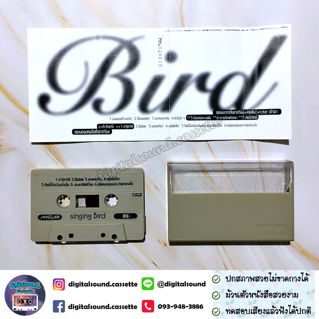 ม้วนเทป เบิร์ด ธงไชย แมคอินไตย์ อัลบั้ม ซิงกิ้งเบิร์ด singing bird
