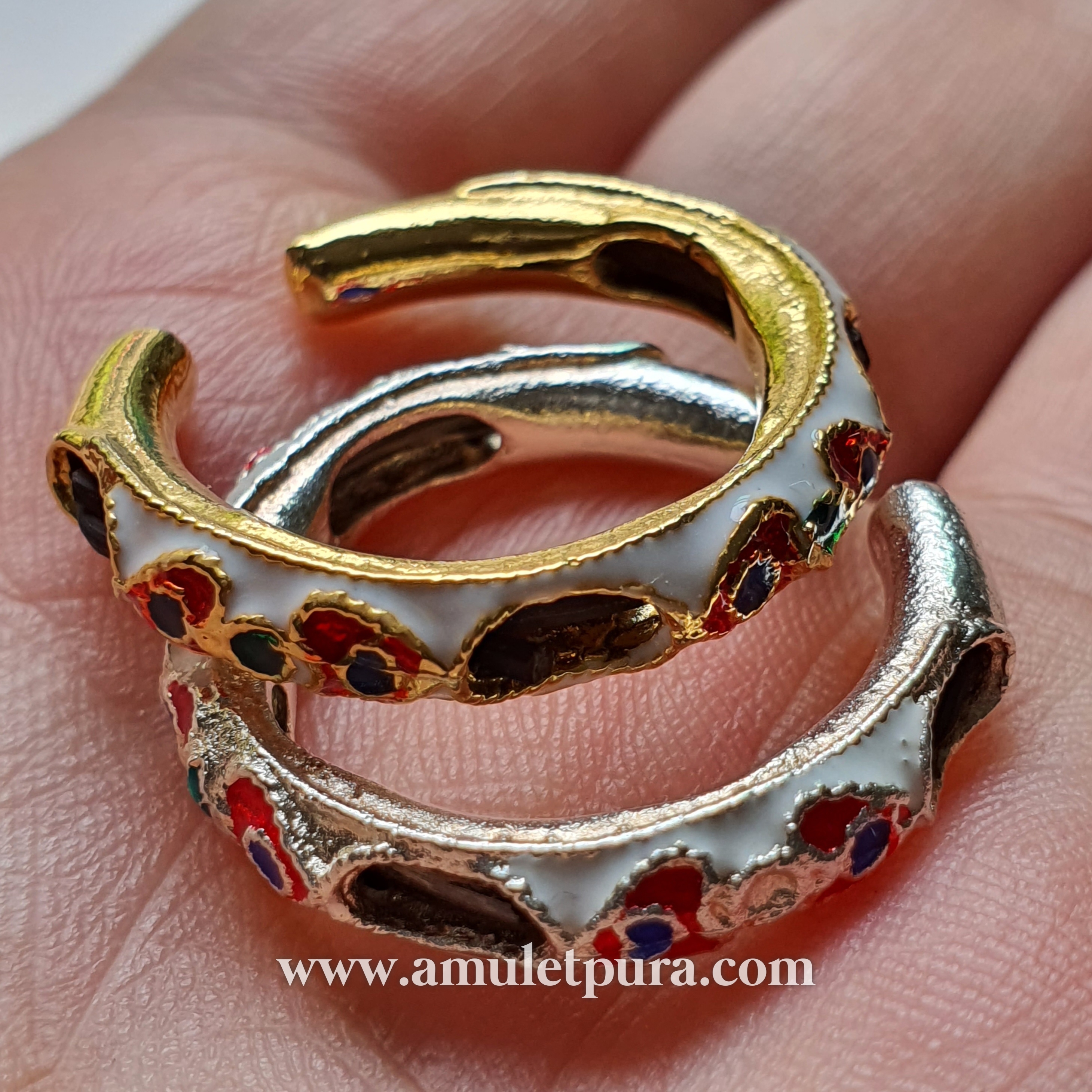 แหวนขนหางช้างลงยาสุโขทัย(เงินลงยา)สุดยอดเครื่องรางมงคลที่มีความขลังในตัวเองโดยที่ไม่ต้องทำการปลุกเสก(ฟรีไซส์ ปรับขนาดได้)