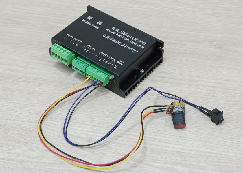 WS55-180S Brushless DC Motor Driver 600W DC24-50V Max 13A