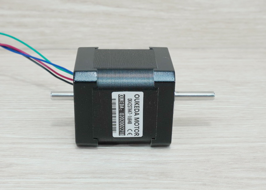 OUKEDA-Dual shaft (NEMA17) Stepper Motor แรงบิด 44 N.cm 1.68A (OK42STH47-1684B)