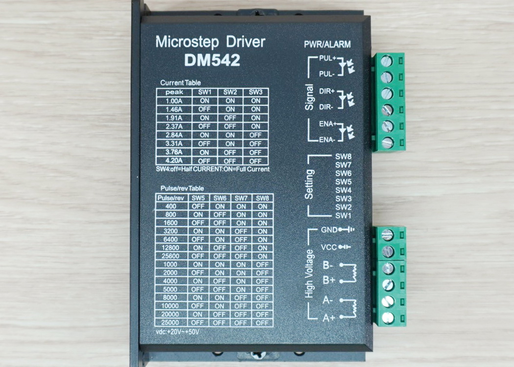 DM542 (Jiawen) Microstep Driver Peak 4.2A, 20-50 VDC 2-phase