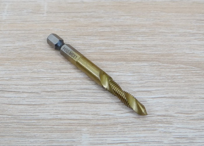 M6 x 1.0 Hex Shank Titanium Coated Thread Tap HSS6542