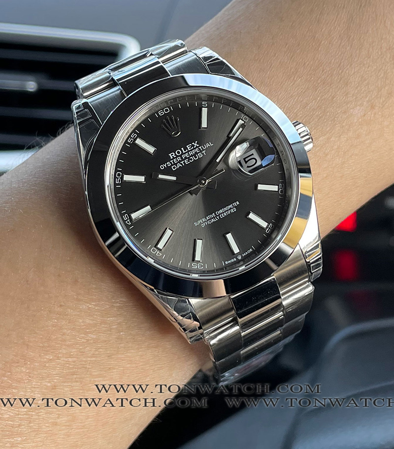 ROLEX DATEJUST41 RHODIUM (VSF)