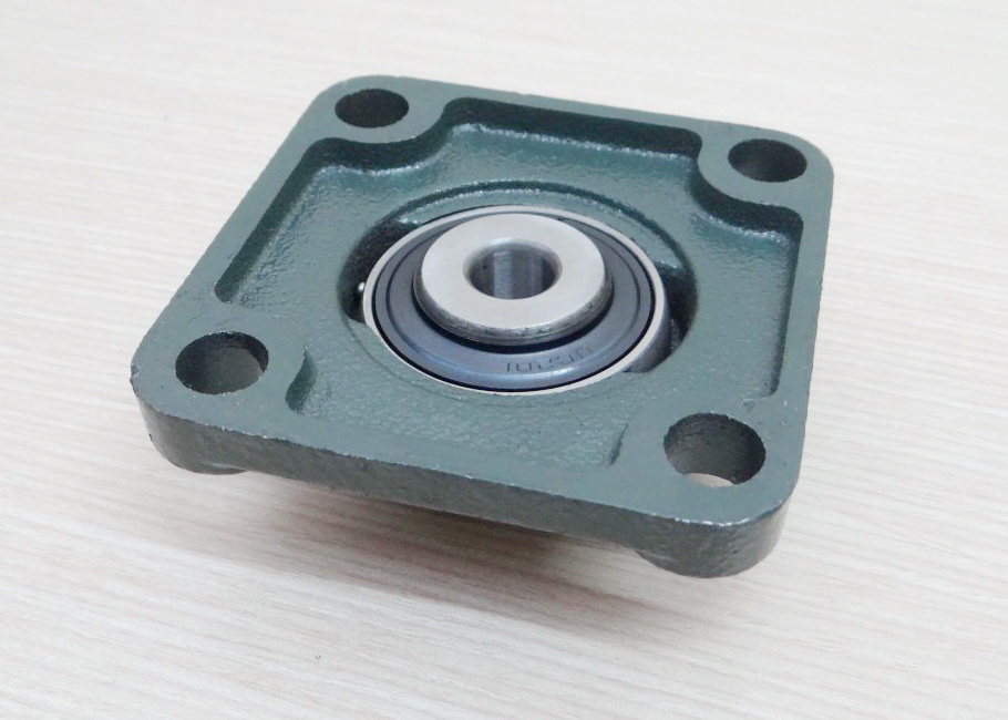 UCF201 Flange Bearing Unit 12mm Cast Iron Housing Self-aligning (โครงของ F204)