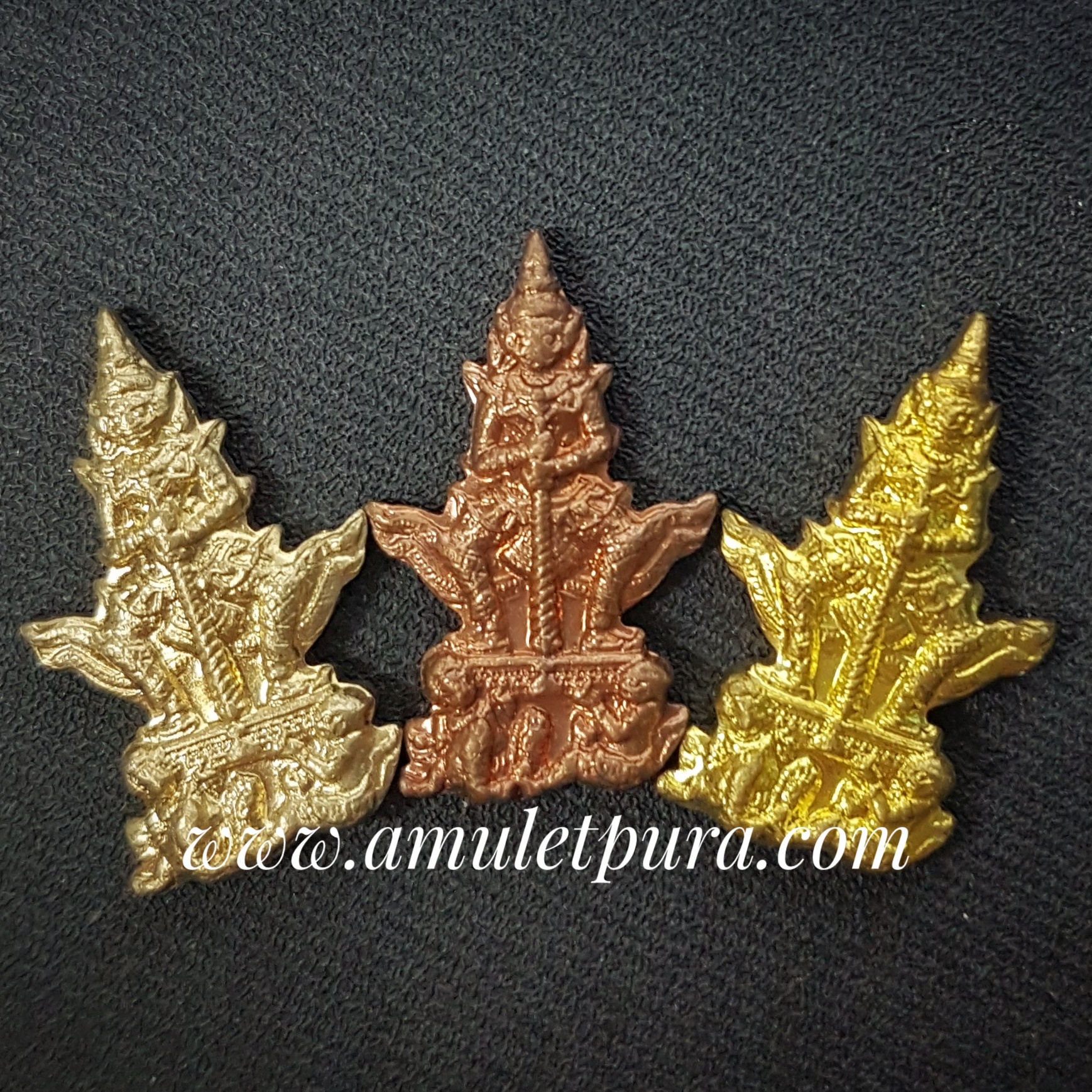 ปรกท้าวเวสสุวรรณหน้ายักษ์(ทองแดงขัดเงา)รุ่นเขี้ยวแก้วประกาศิต ไตรมาส 2551 หลวงปู่กาหลง วัดเขาแหลม จ.สระแก้ว(ตอกโค้ดและหมายเลขกำกับ)