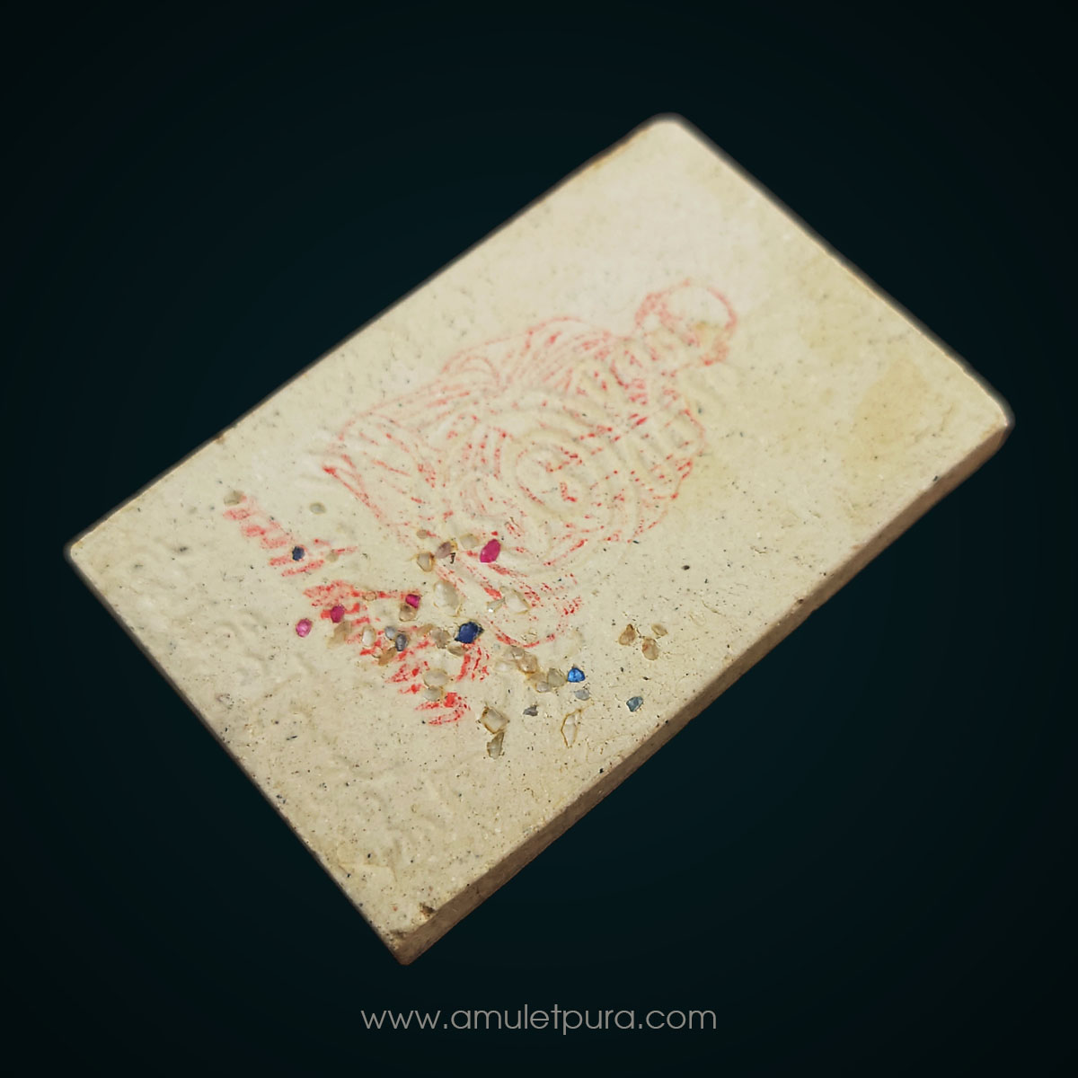 พระสมเด็จทรงไกเซอร์ รุ่นของดีสมเด็จโต หลังฝังพลอยเสก ปี53 วัดอรุณราชวราราม กรุงเทพฯ (พร้อมกรอบสแตนเลส มีโค้ดกำกับ)