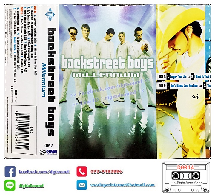 เทปคาสเซ็ท แบ็คตรีทบอยส์ Backstreet Boys อัลบั้ม Millennium