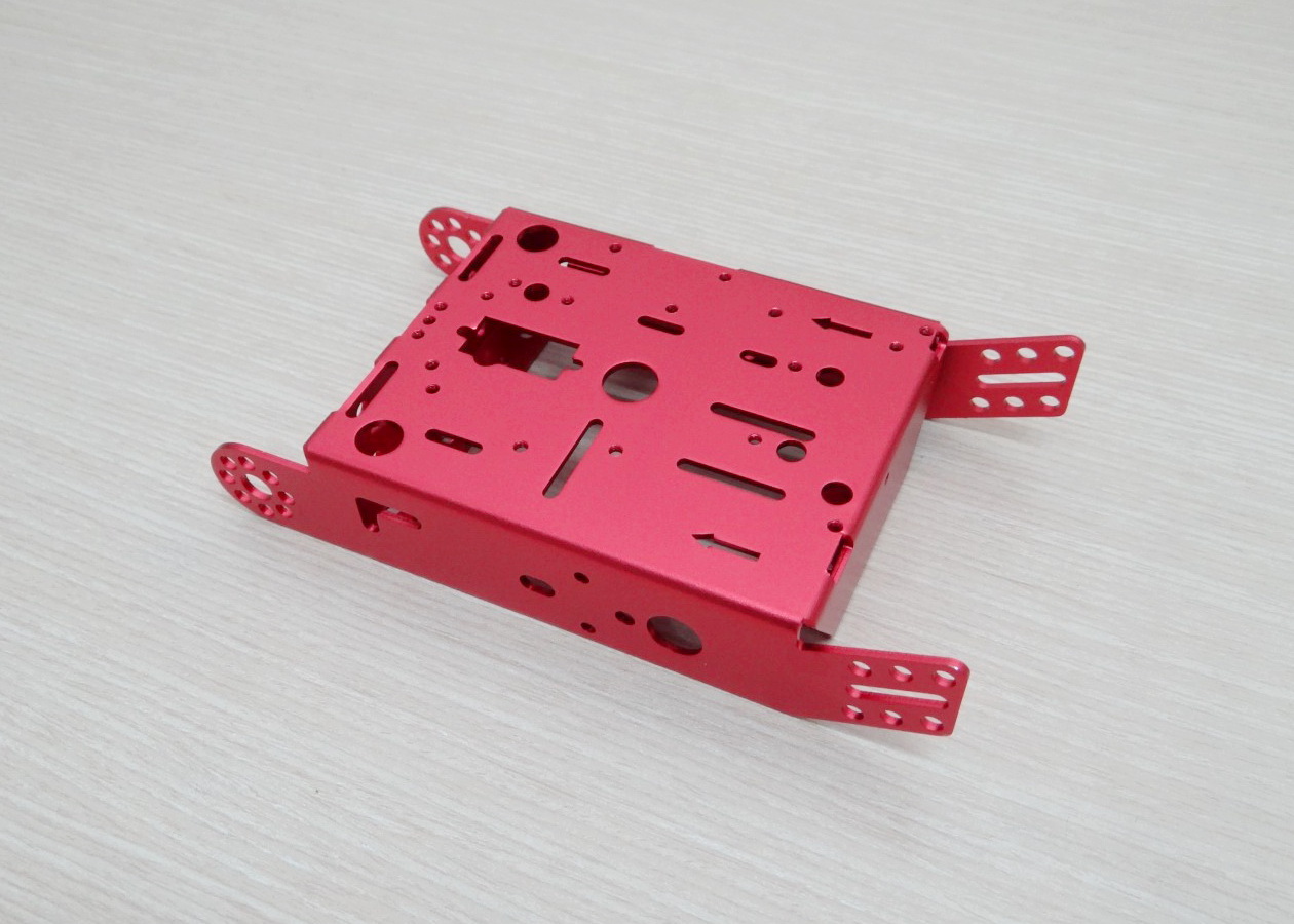 Aluminum Robot Chasis DIY (Red)