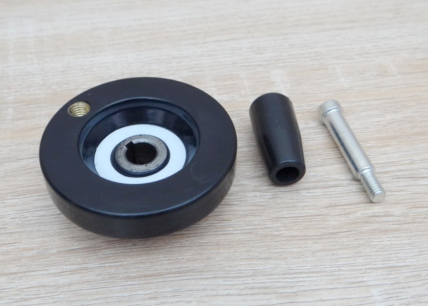 63mm Bakelite-Solid Handwheel Bore 10mm+Keyway 3mm