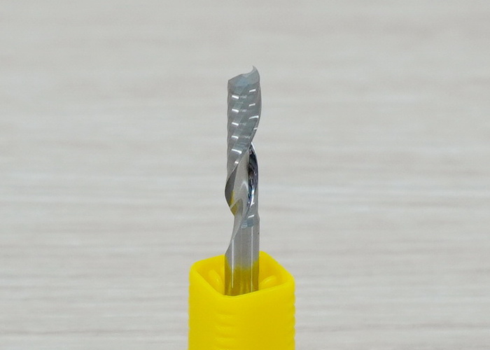 Wood/Acrylic - 4x4x17mm Single Flute Bit Carbide End Mill (SHKxCEDxCEL) เกรด 3A