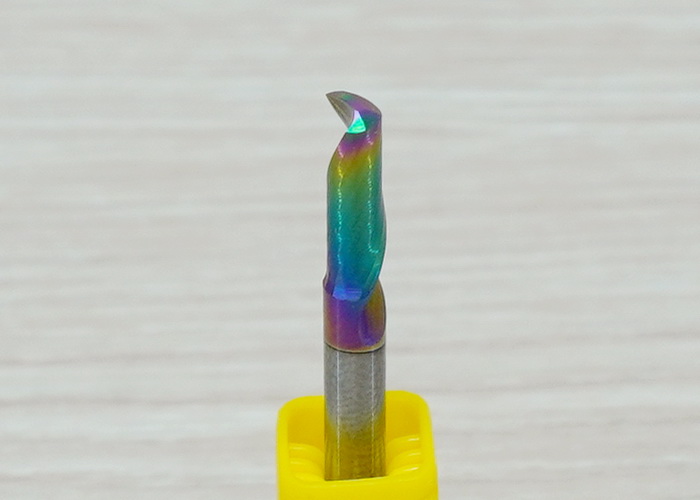 [เกรด 3A] - Single Flute DLC Coating 4x4x12 High Efficiency End Mill, Shank 4mm