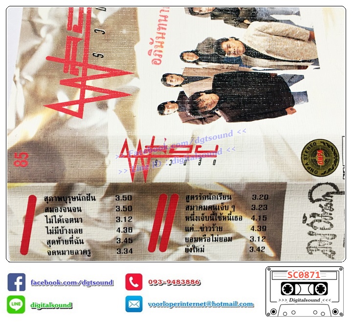 เทปคาสเซ็ท วงพลอย อัลบั้ม พลอย รวมฮิต