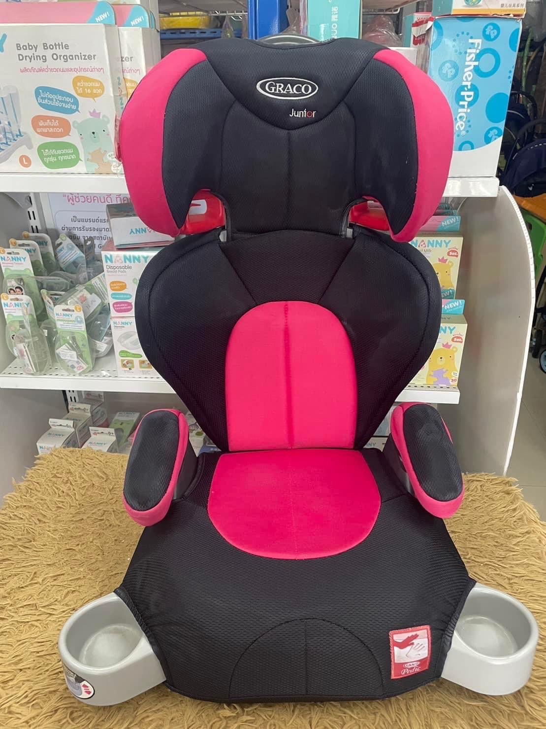 Graco บูสเตอร์ซีท Graco ยกหัวสูงต่ำได้ 3-12ขวบ มีที่วางแก้ว สภาพสวย 88% มือสองญี่ปุ่น ซักพร้อมใช้งาน