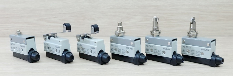 AZ-7121 Waterproof Micro Limit Switch - Long Lever Roller (Silver Contact)