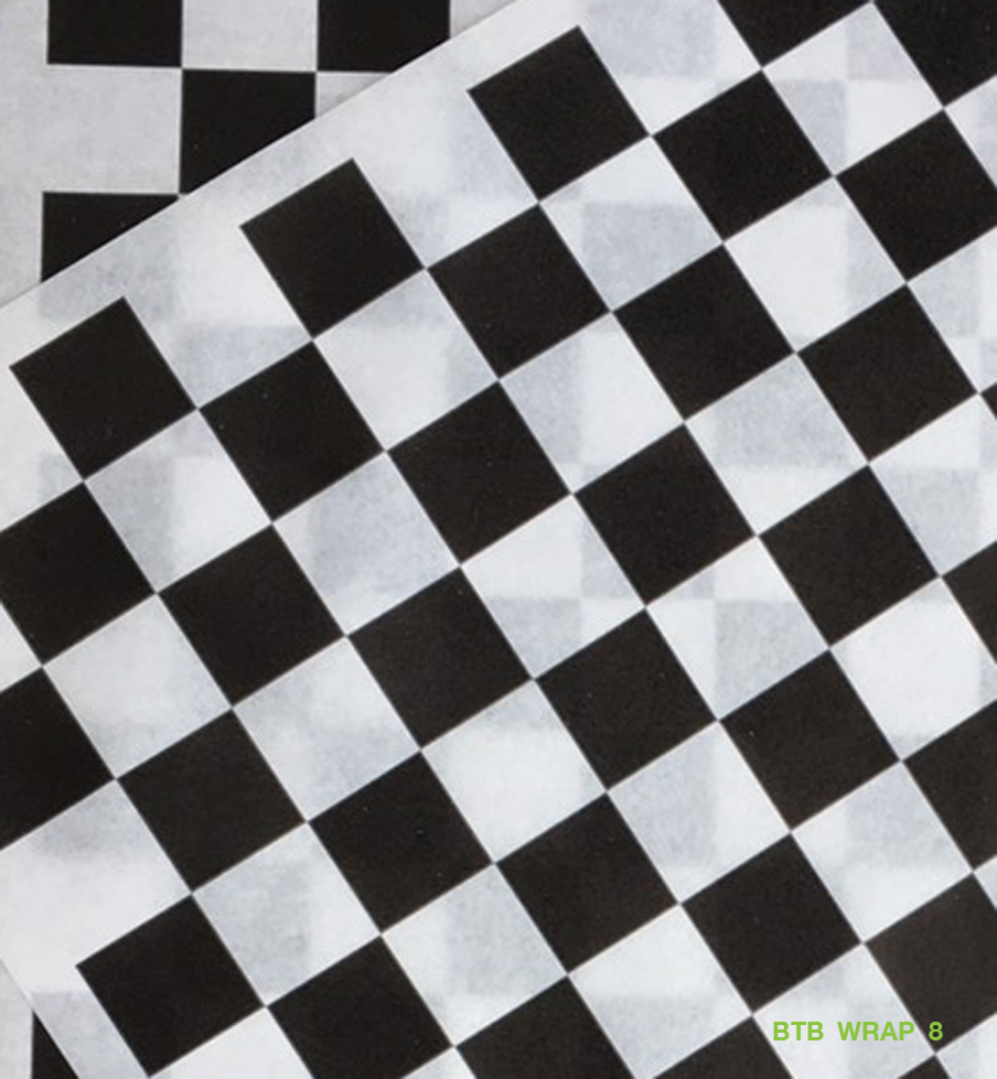 กระดาษห่อเบอร์เกอร์,แซนด์วิช,ขนม,กระดาษห่ออาหาร, ฟู้ดเกรด เคลือบ PE แพ็คละ 100 ใบ BTB WRAP 8