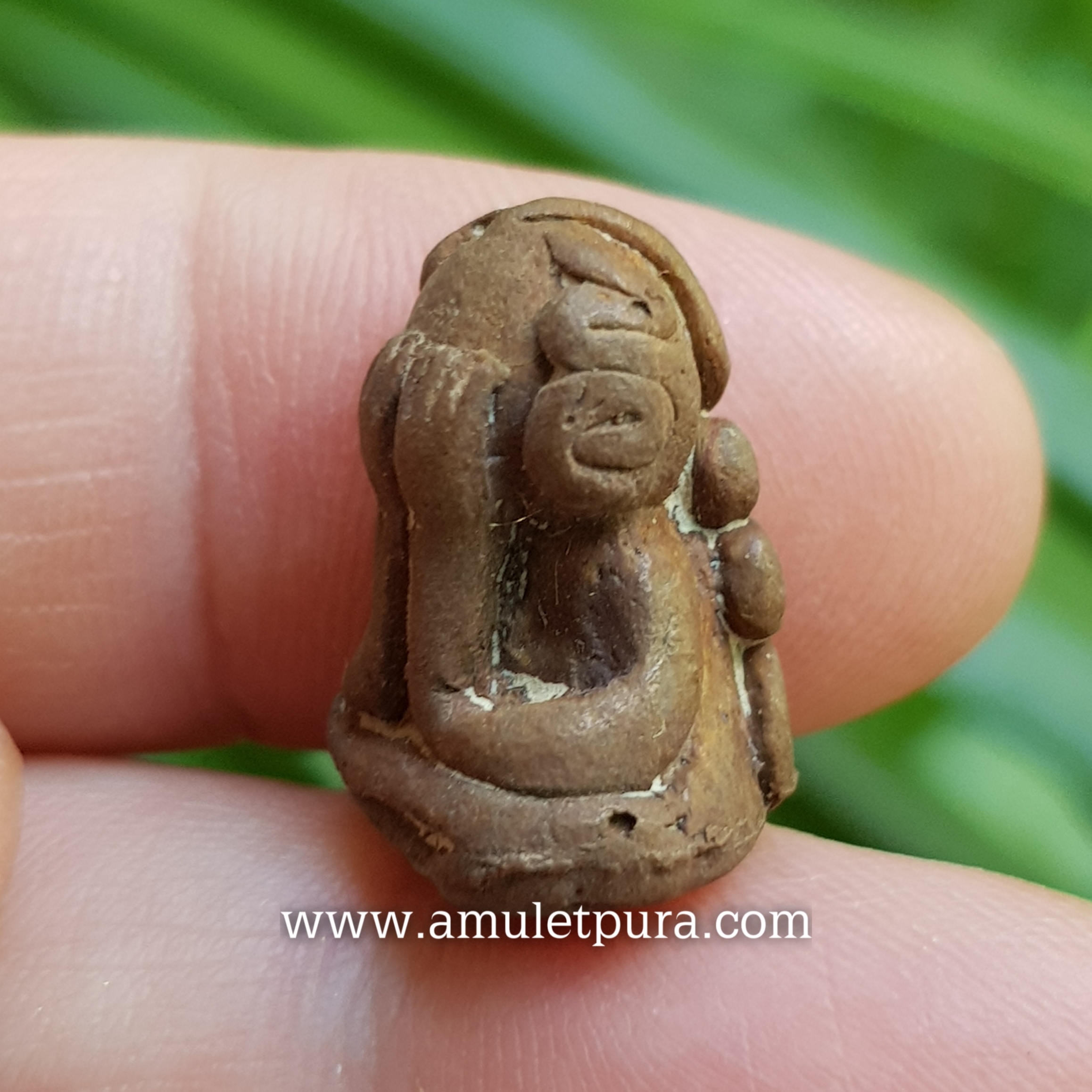 พระปิดตาหล่อโบราณ(เนื้อทองแดงเถื่อน)รุ่นแรก ปี63 หลวงปู่ชัช วัดบ้านปูน จ.พระนครศรีอยุธยา(ตอกโค้ด หมายเลข116)