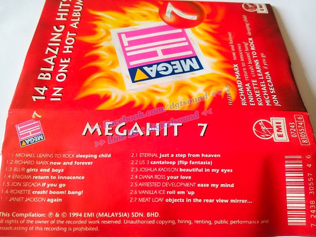 ขายม้วนเทป อัลบั้ม MEGA HIT 7