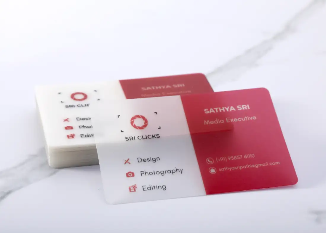 รับทำ Card Clear Frosted บัตรใสขุ่นฝ้า