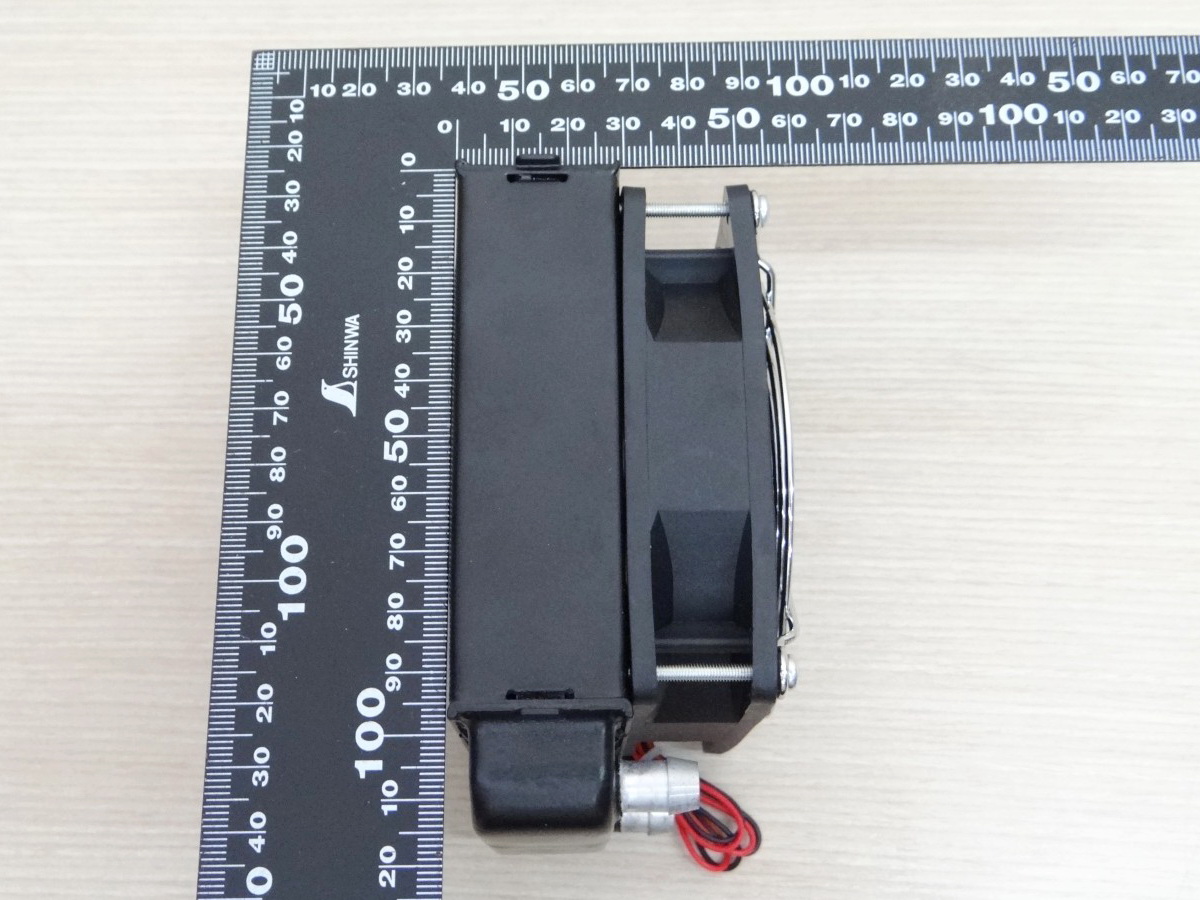 90mm Aluminum Radiator Water Cooling 10 Tube Heat Exchanger (หัวจุก 10mm) + 1 Fan 12V DC