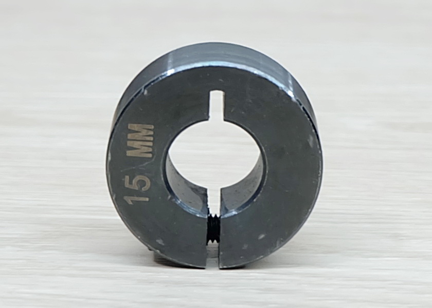 SCS 15x34x13 mm (IDxODxThickness) 45 Steel - Open type optical axis fixing ring