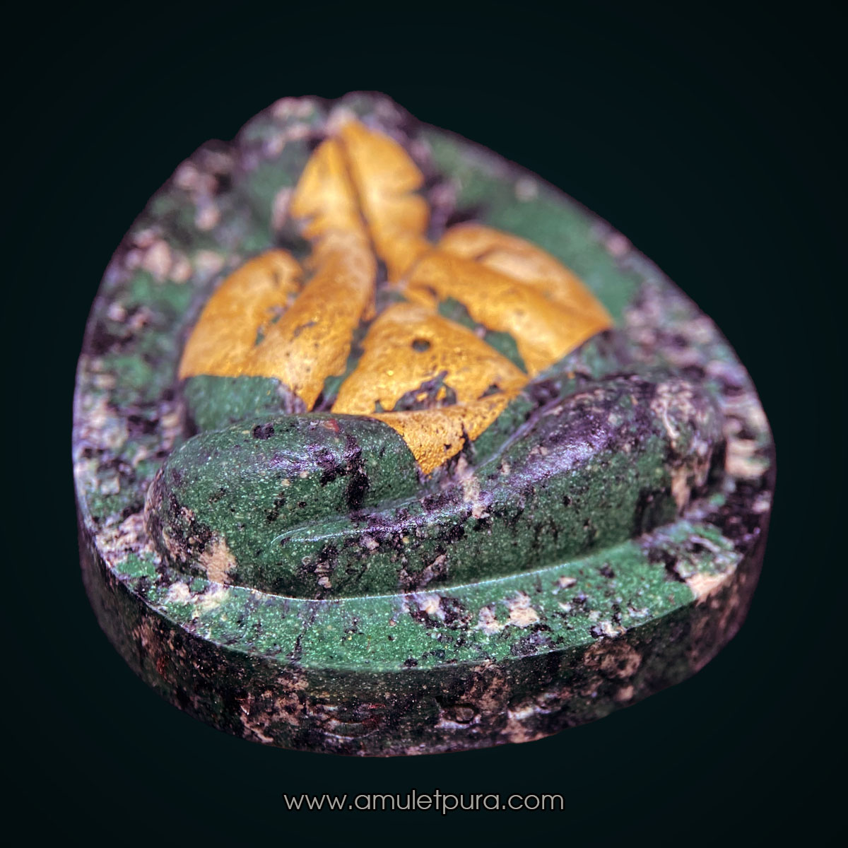 พระปิดตาจัมโบ้ 1 (เนื้อก้นครก หน้าปิดแผ่นทองคำแท้) ปี67 วัดโพธิ์ศรีสะอาดแกแปะ จ.กาฬสินธุ์ (มีโค้ด หมายเลข 69) หลวงปู่ศิลาอธิฐานจิต