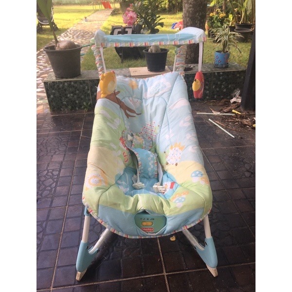 Fisher price เปลสั่น เปลโยก เปลเด็ก มีเสียงเพลง Fisher price สภาพสวย90%(มือสอง)