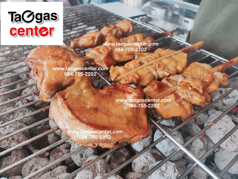 เตาย่าง หินลาวา รุ่น Volcano 2 เตาปิ้งย่างใช้แก๊ส งานสั่งทำ