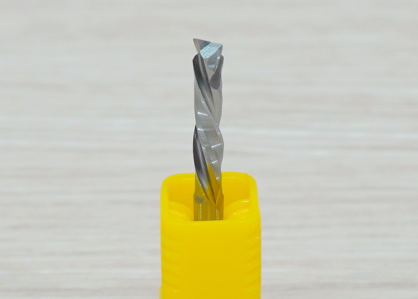 Double-Edged Compound Milling Cutter 3.175x3.175x17mm Blade Spiral Carbide เกรด 3A