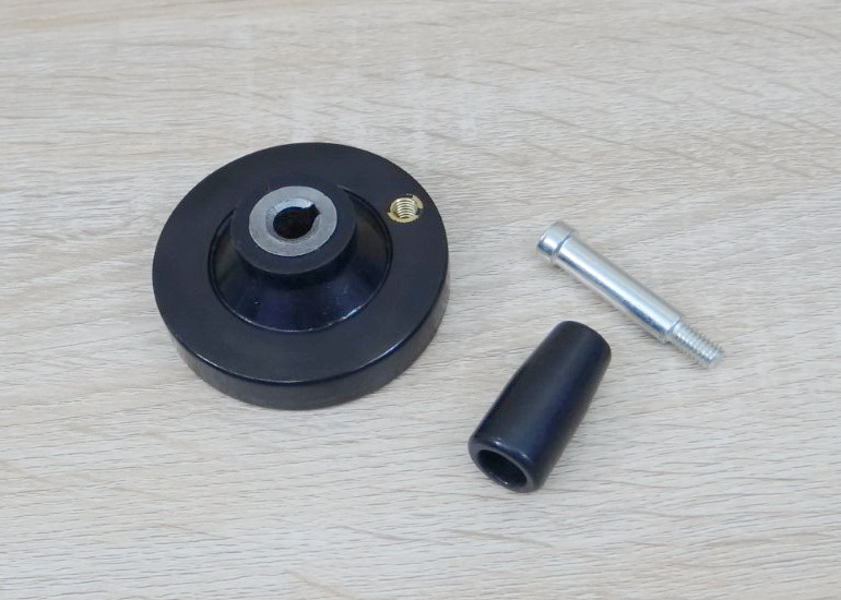 63mm Bakelite-Solid Handwheel Bore 8mm+Keyway 3mm