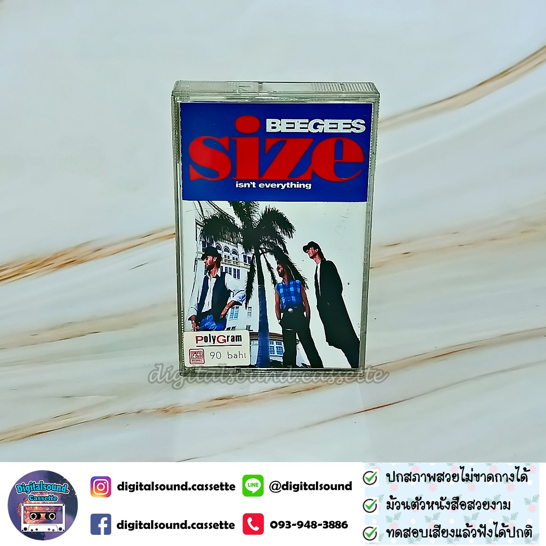 เทปคาสเซ็ท BEE GEES อัลบั้ม size isn't everything
