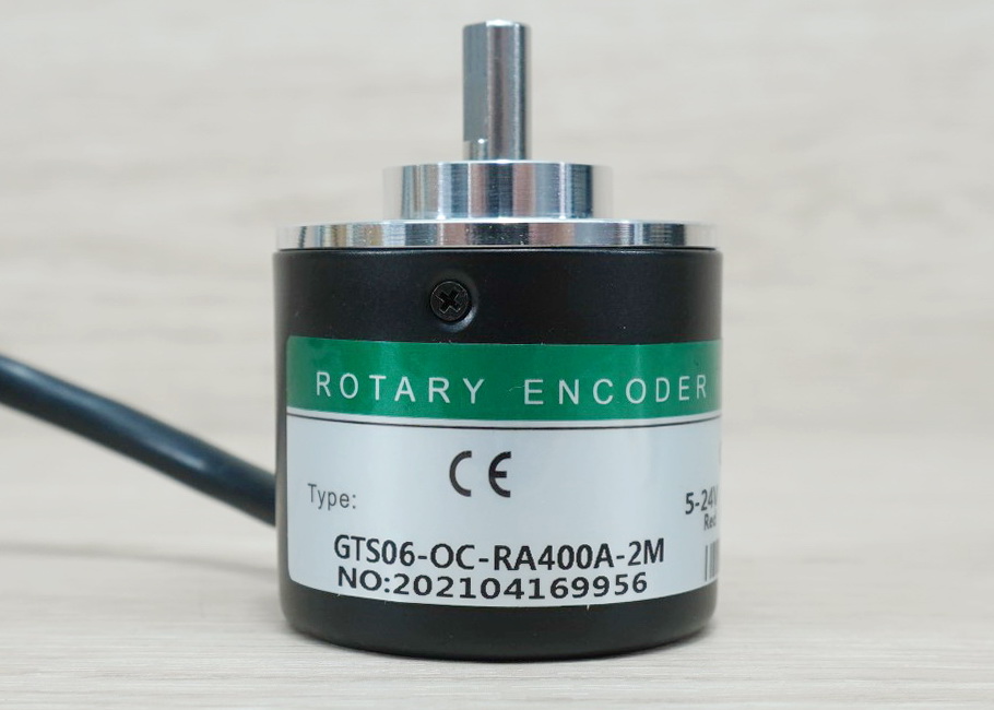 400P/R Rotary Encoder (GTS06-OC-RA400A-2M) Shaft 6mm, NPN, 5-24VDC, Cable 2M