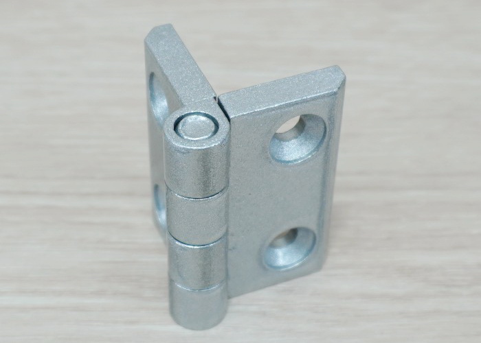 บานพับ Zinc Alloy Hinge for Alu-Profile 4040 ระยะรู 41x30 mm (สีเงิน)