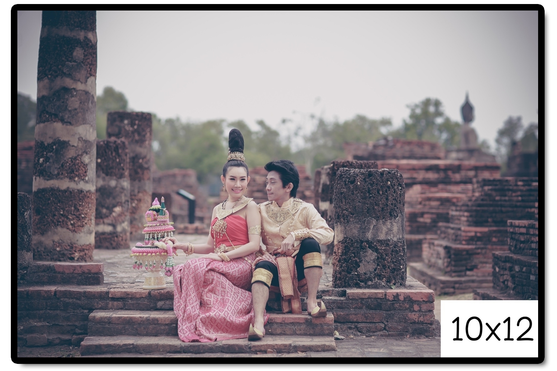 กรอบรูปแต่งงาน รูปภาพกรอบลอย ขนาด 10x12