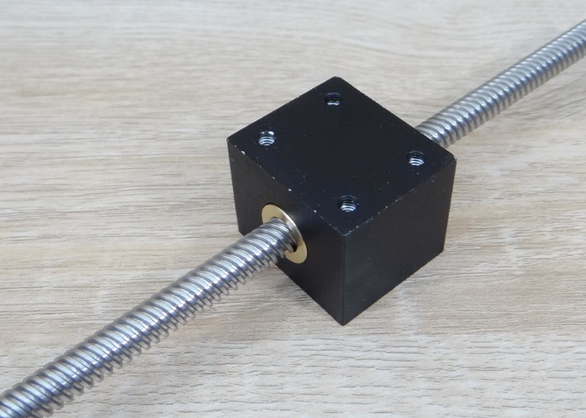 Aluminium housing สำหรับ Nut ลดการคลอน T8 (White)