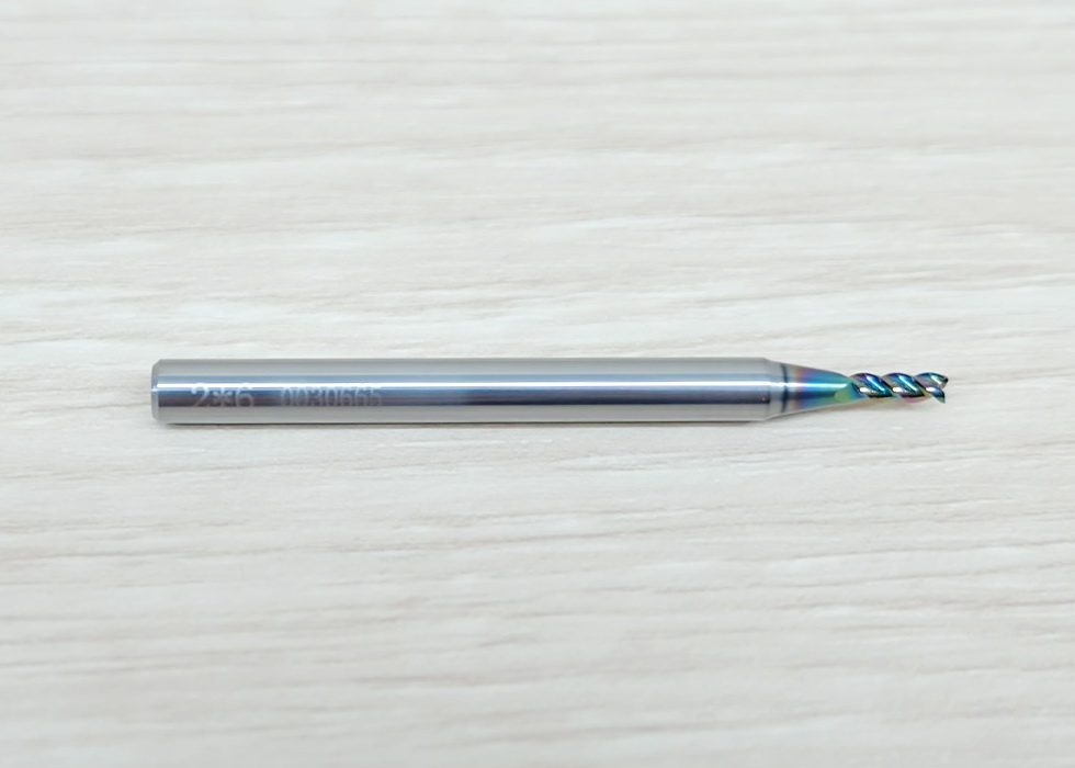 3-Flute DLC Coating 2x6x4mm 50L HRC60 High Efficiency End Mill, Shank 4MM