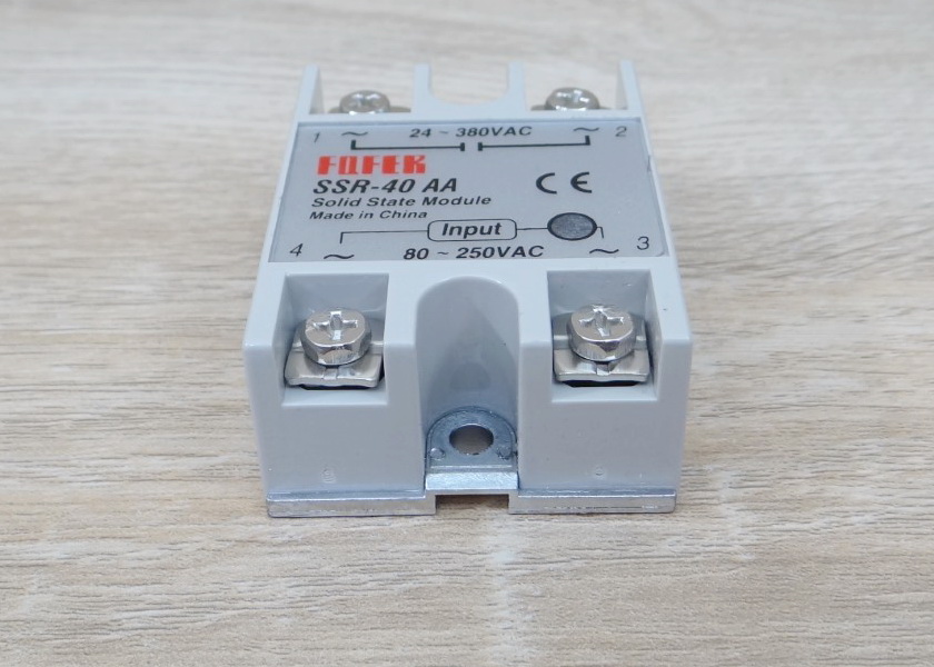 Solid State Relay SSR-40AA, 40A (24-380VAC / 80-250VAC)