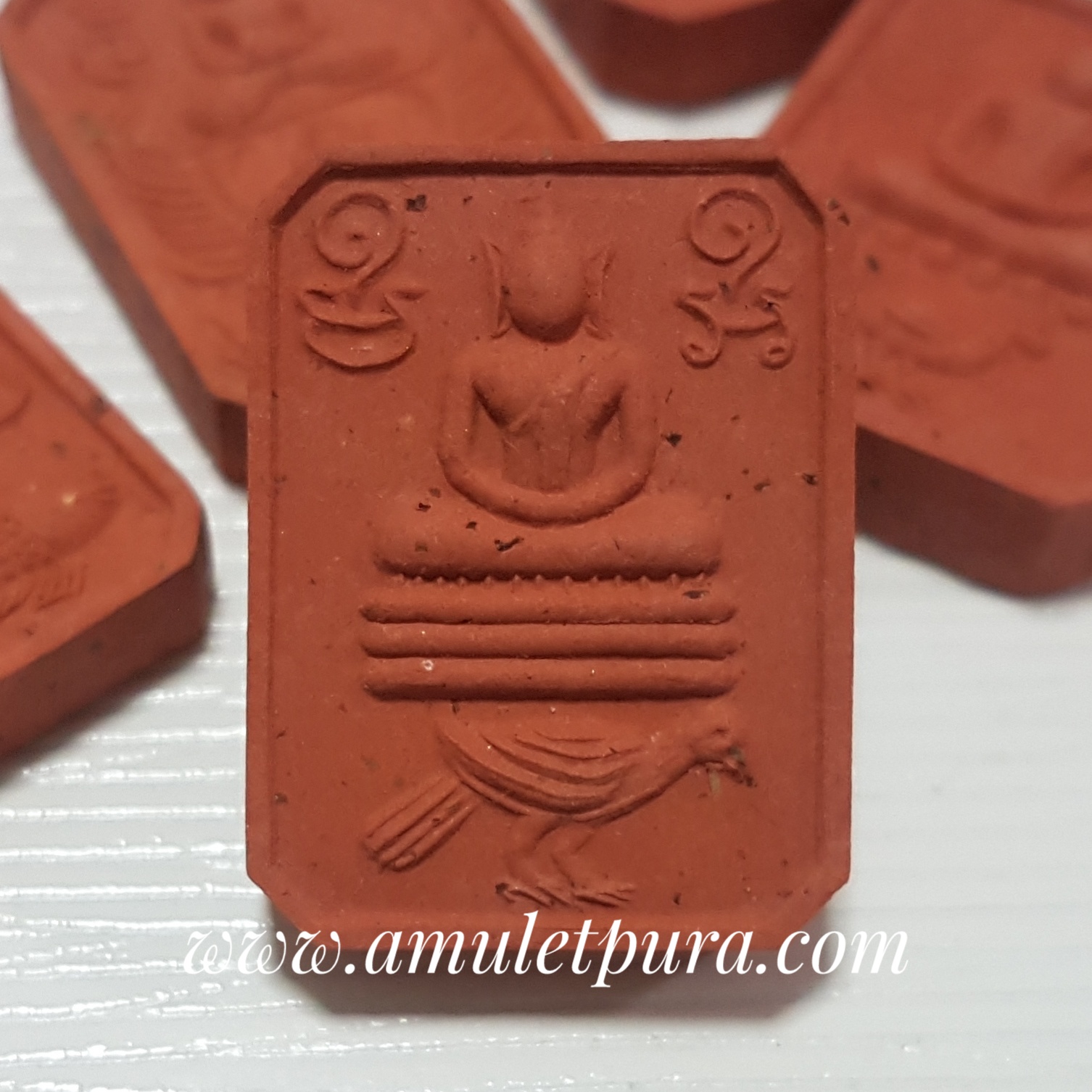 พระพิมพ์ทรงประทับสัตว์ มหามงคลเกราะเพชร หลวงพ่อเณร วัดทุ่งเศรษฐี กรุงเทพมหานคร