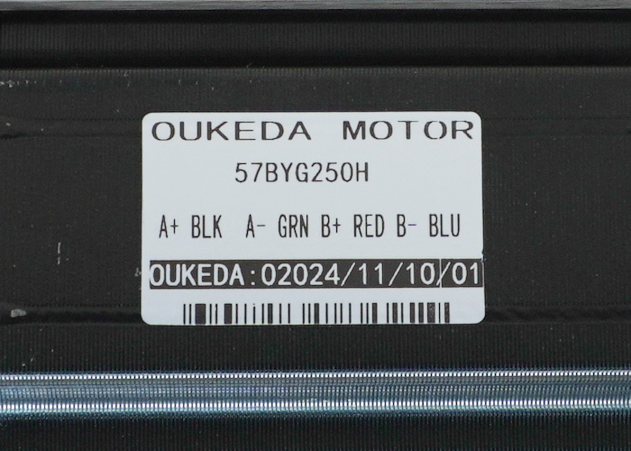 OUKEDA - Stepper Motor (Nema 23) แรงบิด 3.5N.m 4.2A Shaft 8mm (57BYG250H) 1m Cable