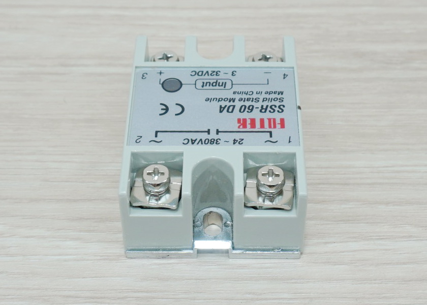 Solid State Relay, SSR-60DA, input 3-32VDC output 24-380VAC, 60A