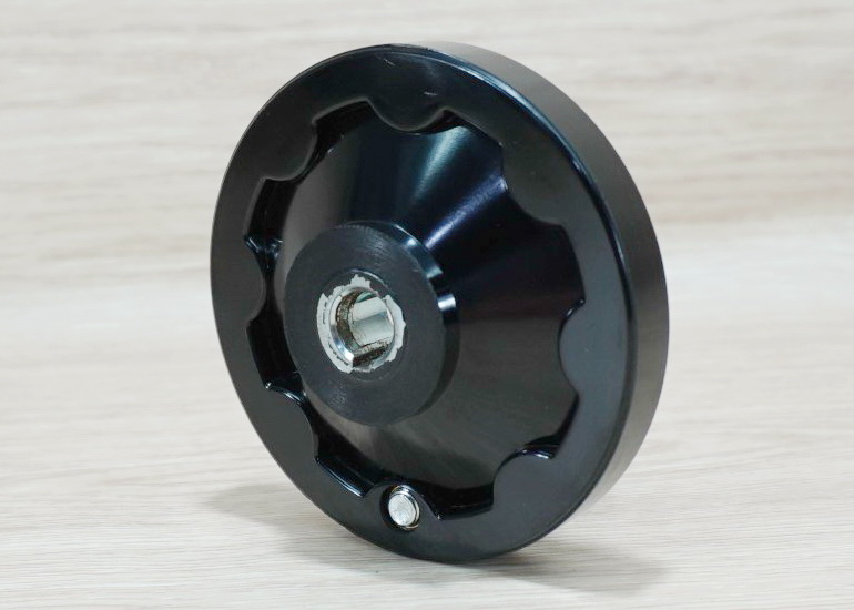 100mm Bakelite-Solid Handwheel Bore 12mm+Keyway 4mm