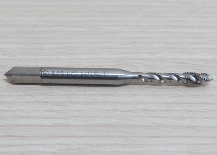Spiral Flute Tap M3 x 0.5 HSS screw tap