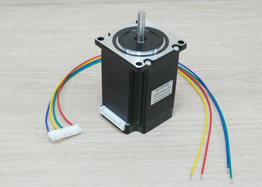 HANPOSE - Stepper Motor (Nema23) แรงบิด 1.89N.m 2.8A Shaft 6.35mm (23HS7628-6.35)