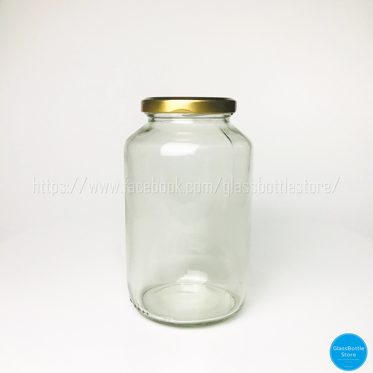 ขวดแก้ว แยม 720ml ฝาเกลียวล็อคสีทอง
