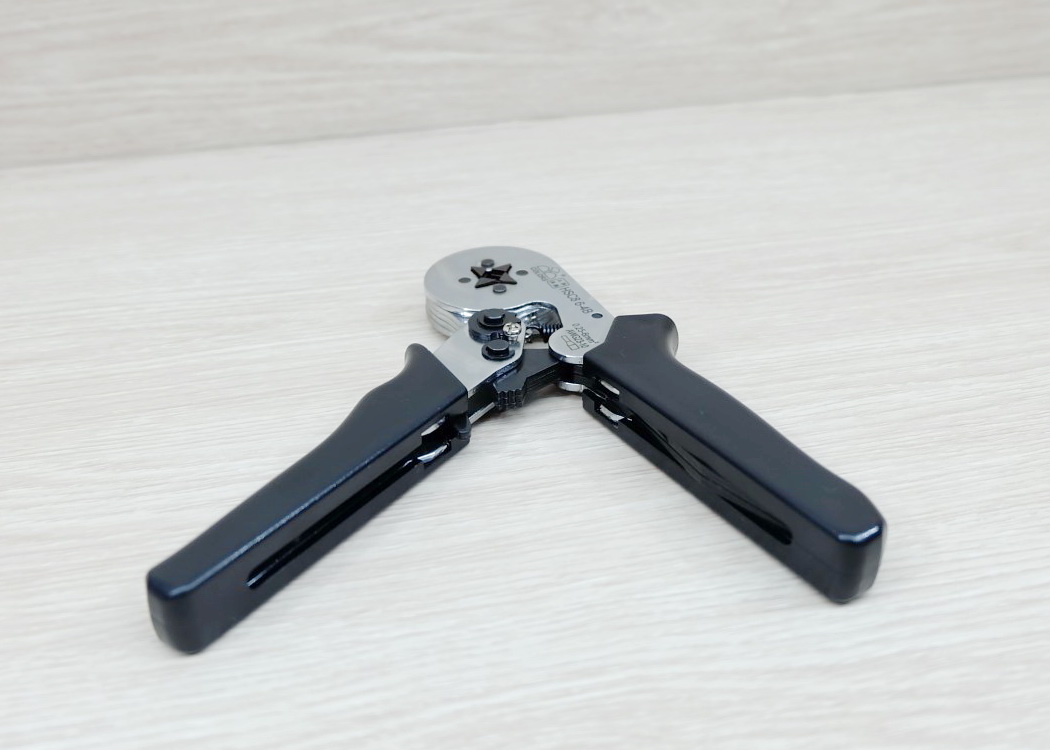 HSC8 6-4B คีมเข้าหัวสายไฟ Tubular Terminal Crimper 0.25-6mm 23-10AWG