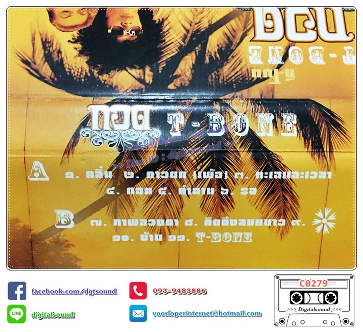 เทปคาสเซ็ท ทีโบน T-bone อัลบั้ม กอด