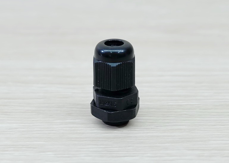 M12 (Black) Water-proof Nylon Plastic Cable Gland Connector (แพ็ค 10 ตัว)