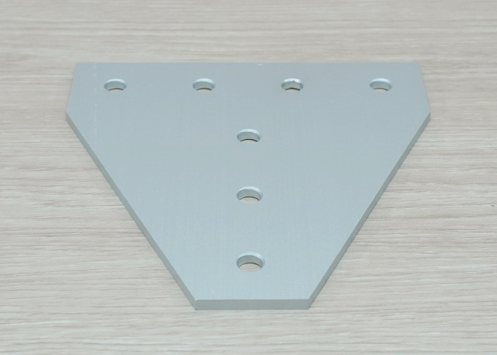 White T-90 degree joint plate 7-Hole สำหรับ Series 30 Alu Profile