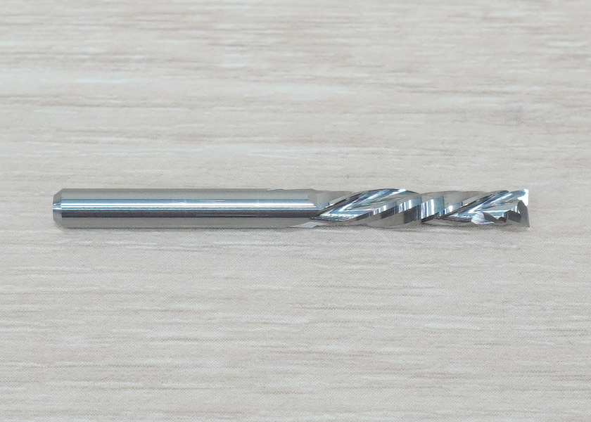 Double-Edged Compound Milling Cutter 3.175x3.175x17mm Blade Spiral Carbide เกรด 3A