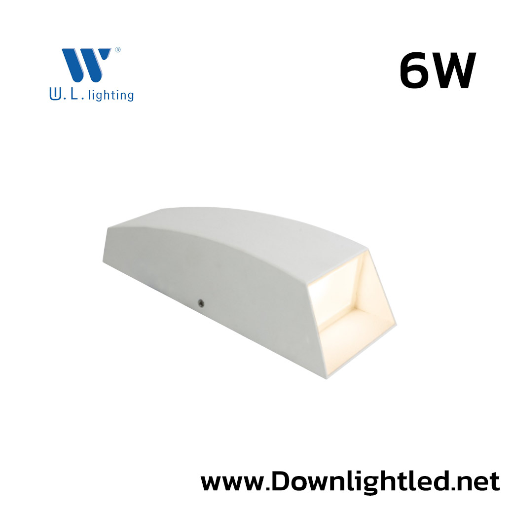 โคมไฟติดผนังภายนอก LED 6W W.L. LIGHTING WL-B41-2-6W-WH