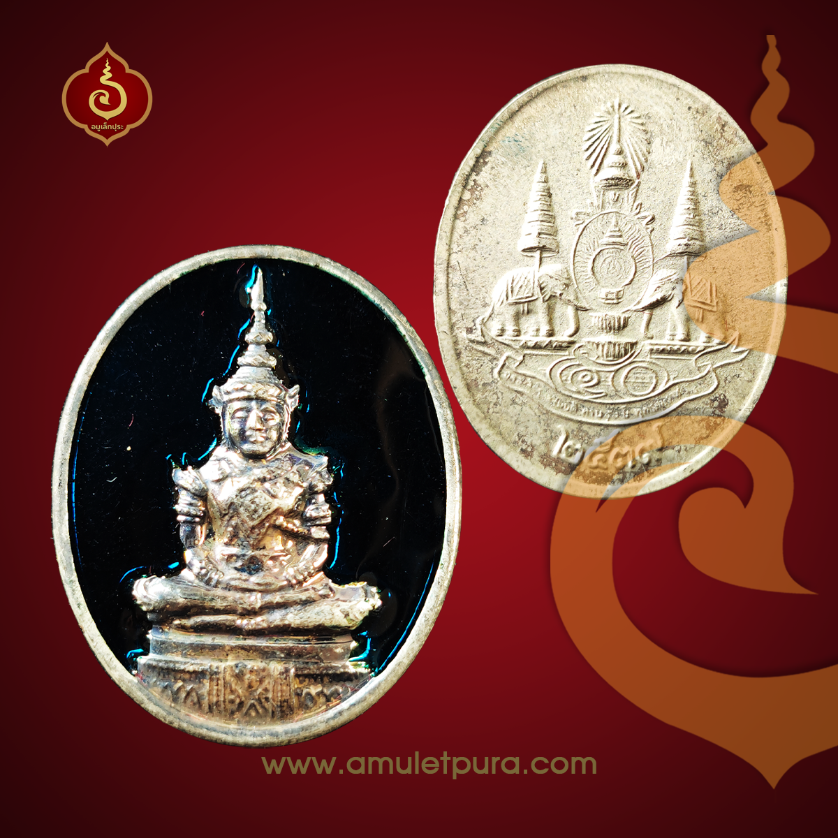 พระชุดพระแก้วมรกต (กะไหล่ทอง,เงิน,นาคลงยา) ฉลองสิริราชสมบัติ ครบ 50 ปี ปี39 วัดพระศรีรัตนะศาสดาราม กรุงเทพมหานคร